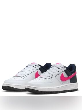 Nike Air Force 1 Low in the "White Obsidian Pink" (or Magenta Black) sneakers 2Y